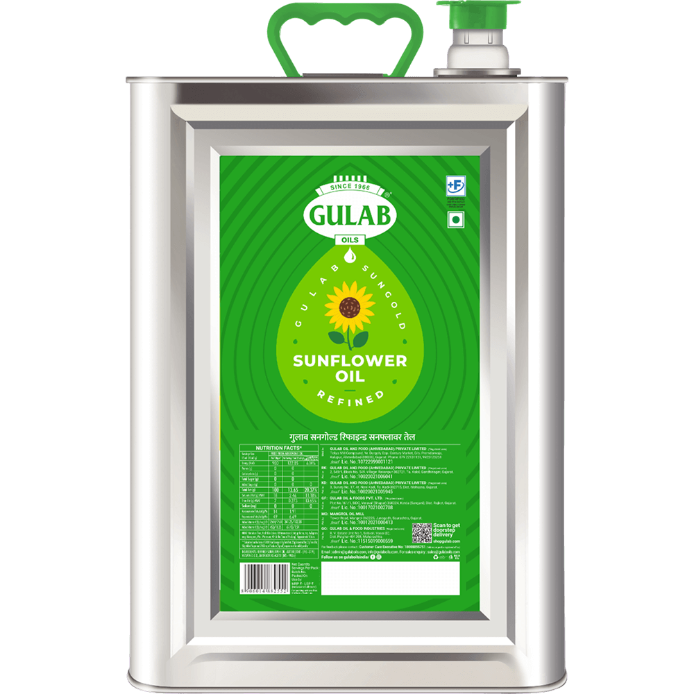Gulab Sunflower Oil Tin