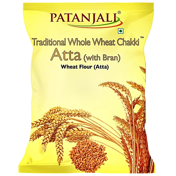 Patanjali Whole Wheat Chakki Atta (with Bran) 5 kg