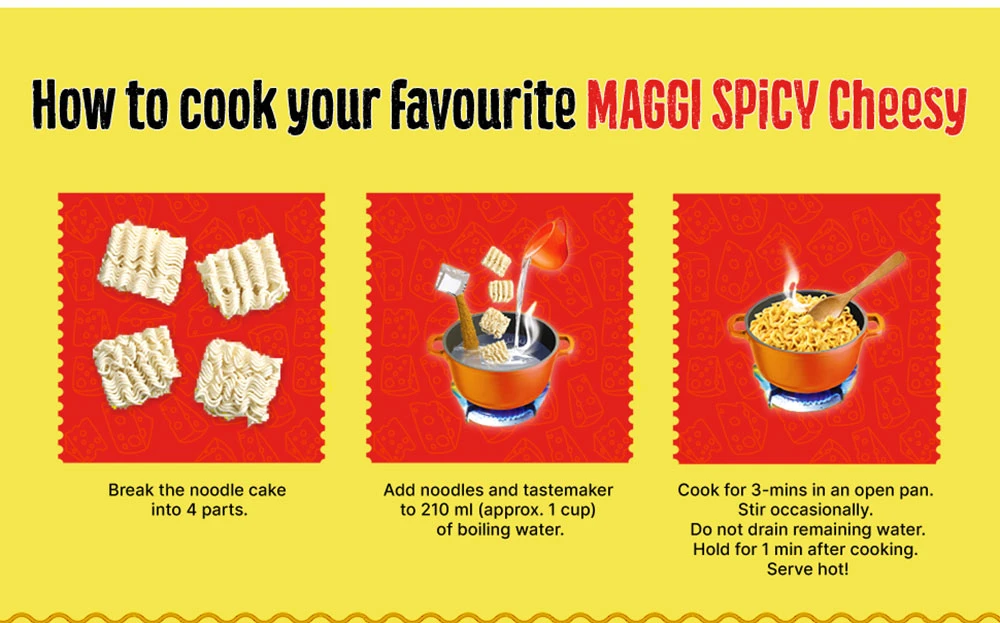 Maggi Spicy Cheesy Instant Noodles - Image 2