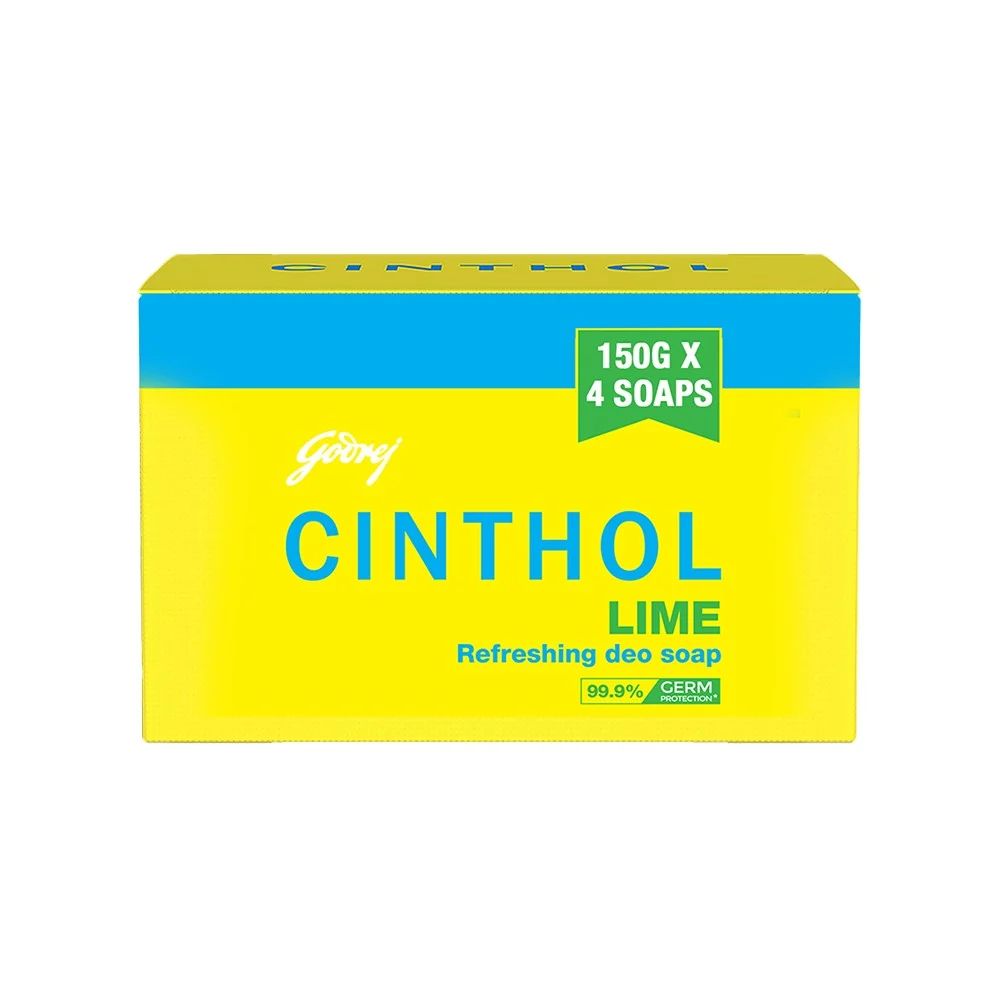 Cinthol Lime Bath Soap - Pack of 4 - Image 3