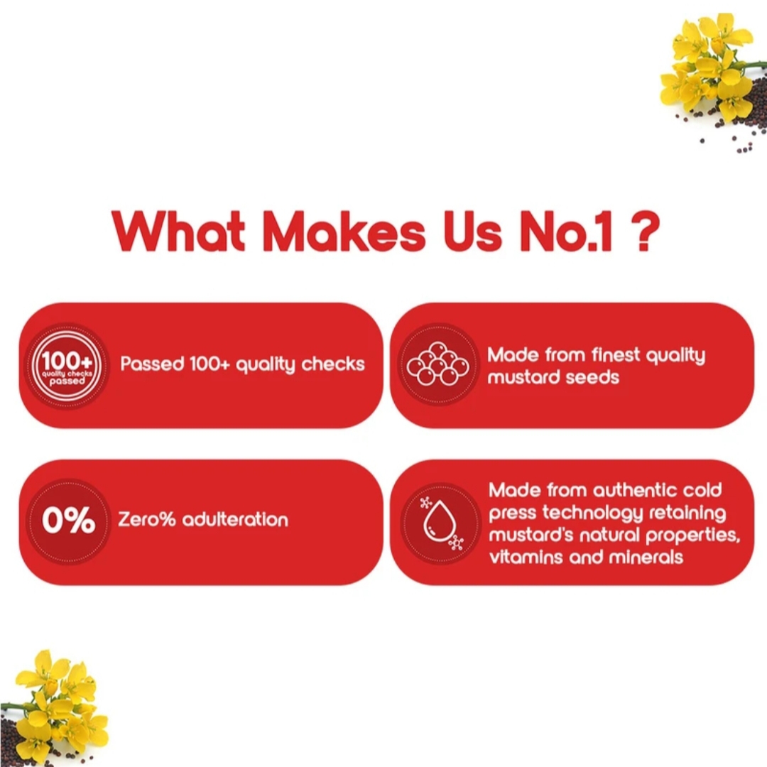 Fortune Premium Kachi Ghani Pure Mustard Oil (910 g) - Image 3